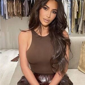 SKIMS Chocolate Brown Bodysuit